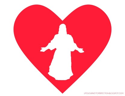 Jesus liefde, ontrek vanaf http://www.lifesjourneytoperfection.net/2015/08/lds-sharing-time-ideas-for-september.html#.V0QHHr74FCc